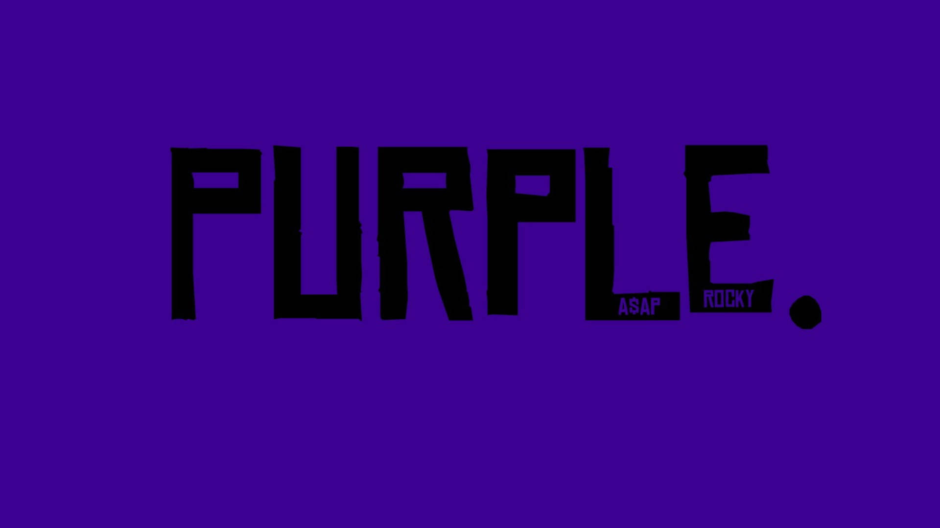 Asap Rocky Purple Swag Wallpaper