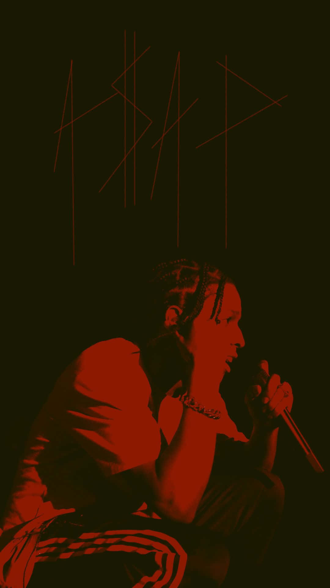 Asap Rocky i studiet optager sin seneste album, TESTING Wallpaper
