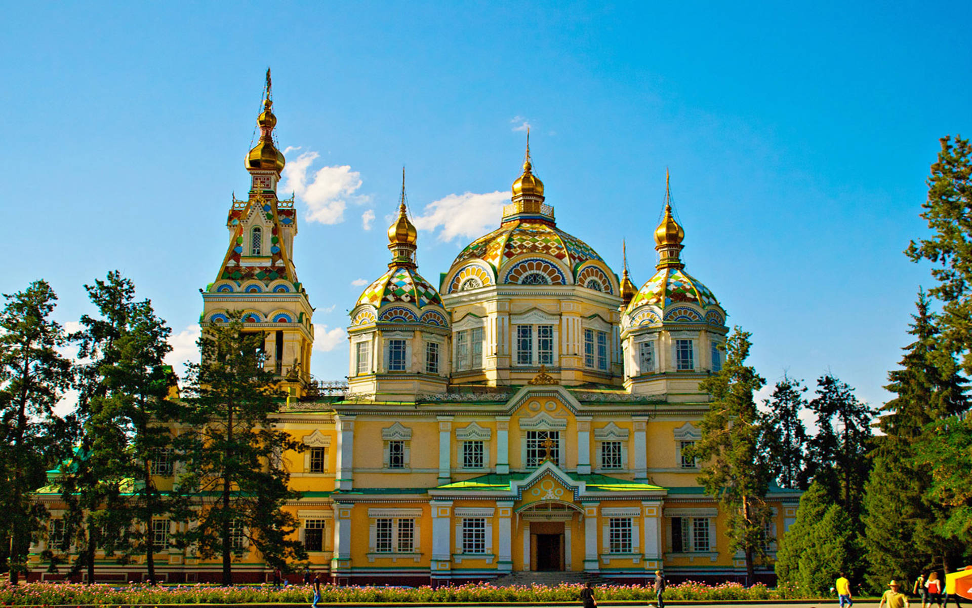 Cattedrale Dell'ascensione In Kazakistan Sfondo