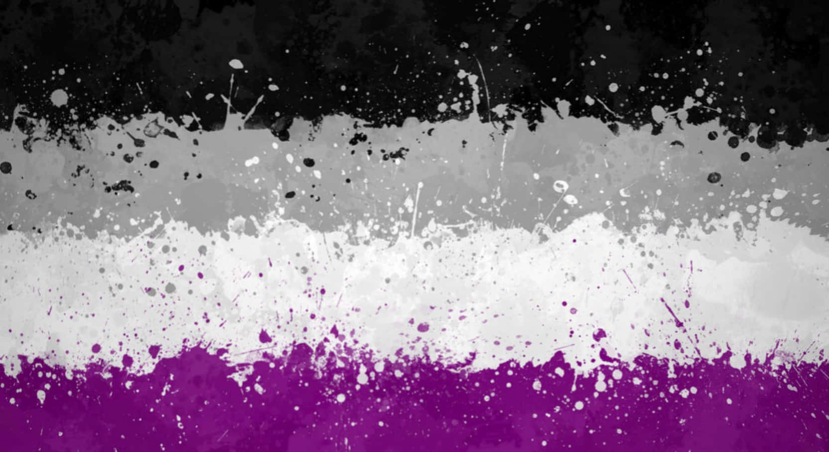 Asexuelleflagge Splash Abstrakte Kunst Wallpaper