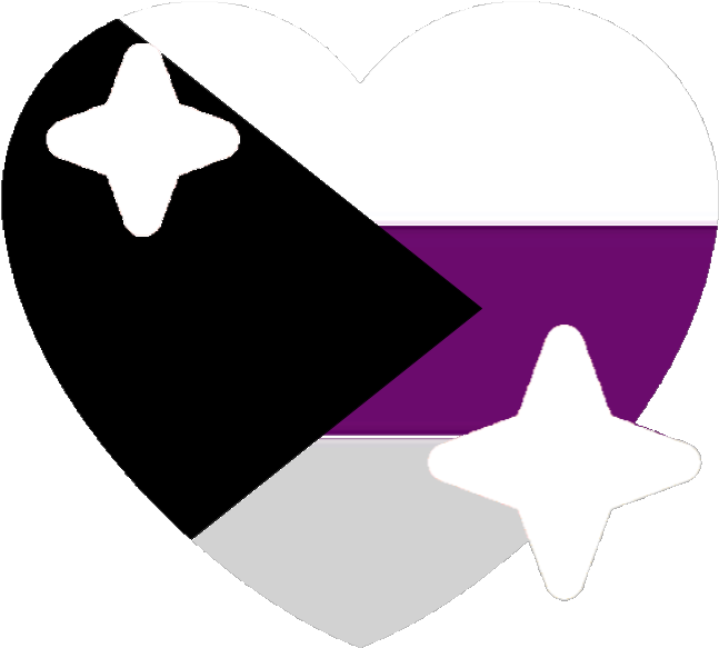 Asexual Pride Heart Emoji PNG