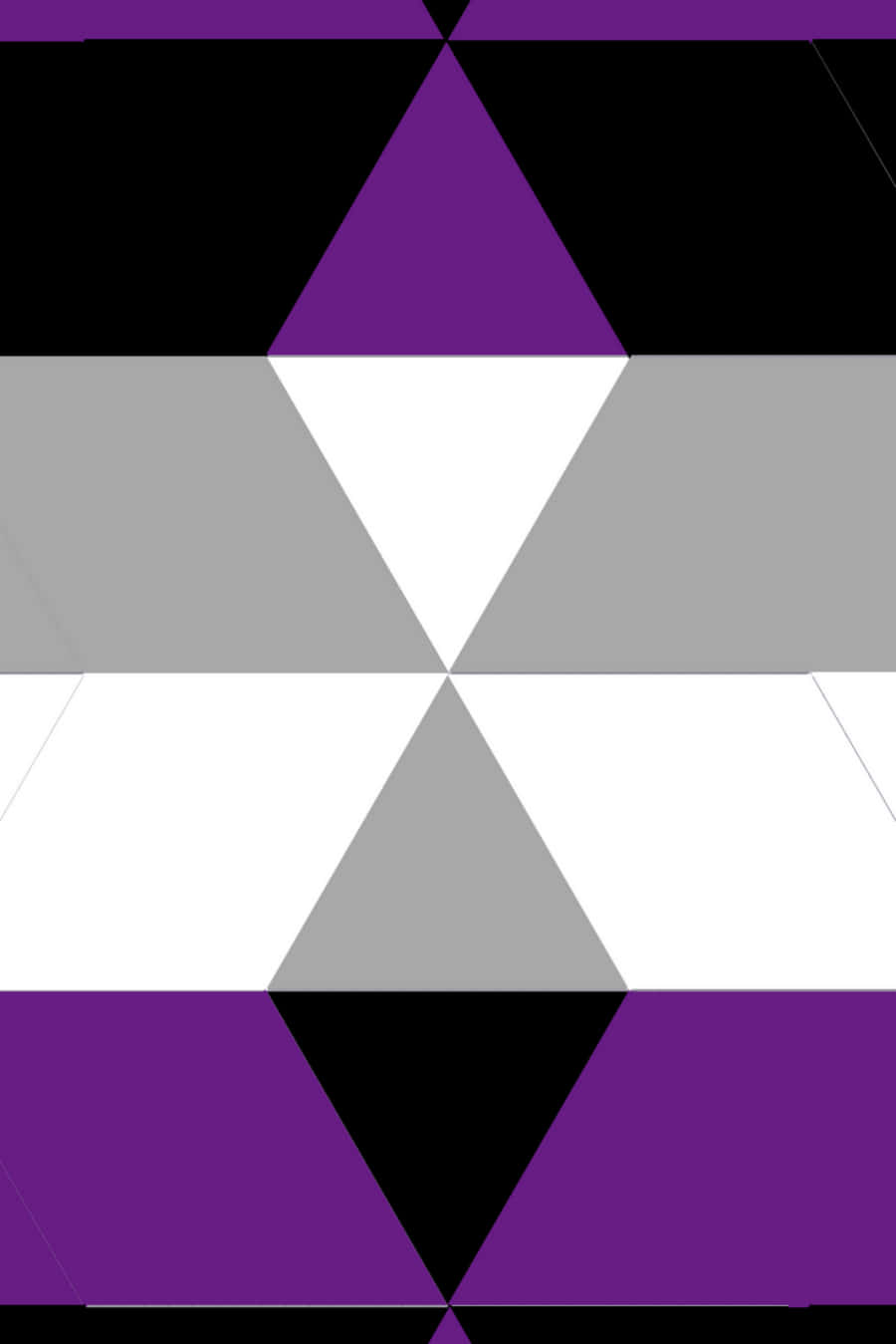 A Purple And Black Quilt With Triangles Wallpaper