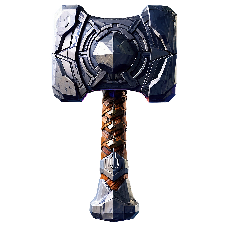 Asgardian Thor Hammer Design Png 06122024 PNG