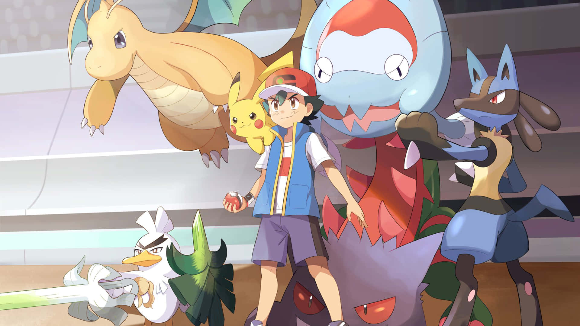 "Ash and Pikachu, Best Friends Forever!" Wallpaper