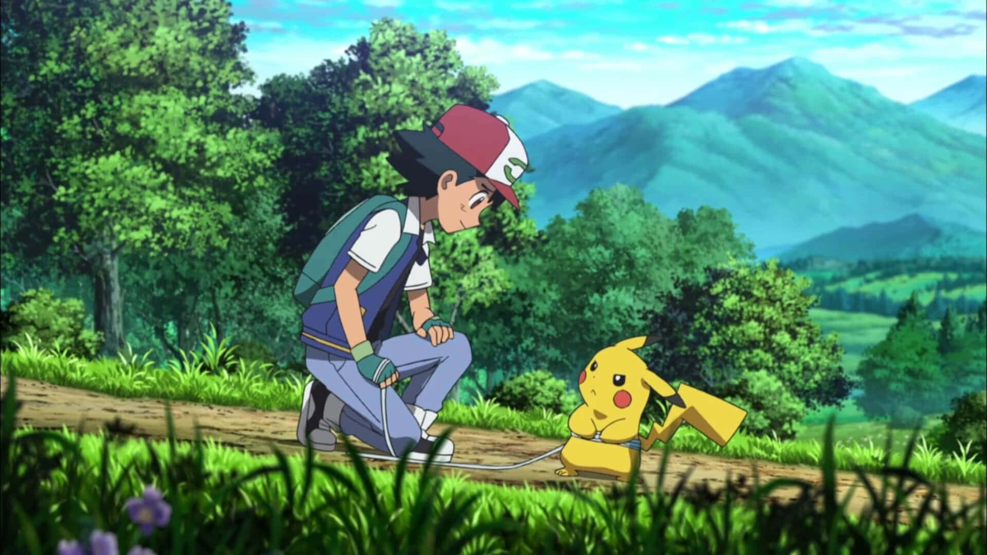 Best Friends, Ash and Pikachu Wallpaper