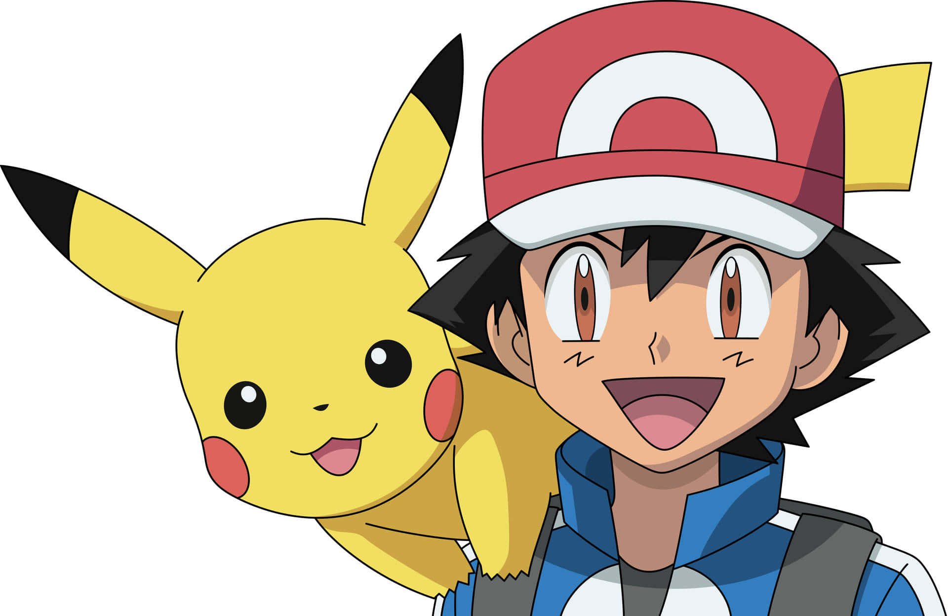 Two of the best pals, Ash and Pikachu Wallpaper