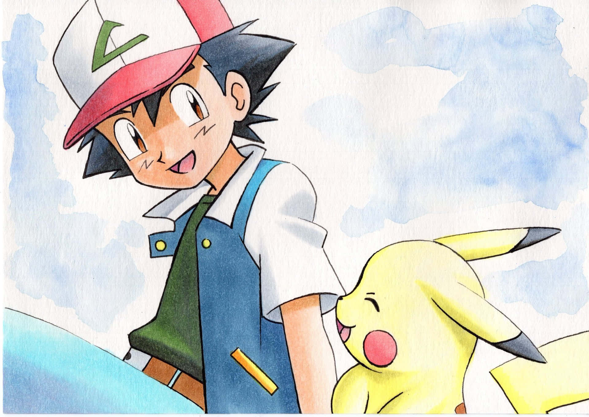 Ash and Pikachu - The Best of Friends Wallpaper