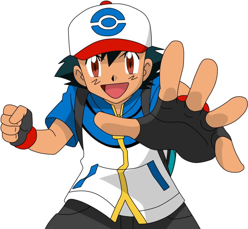 Ash Ketchum Pokemon Anime Character PNG