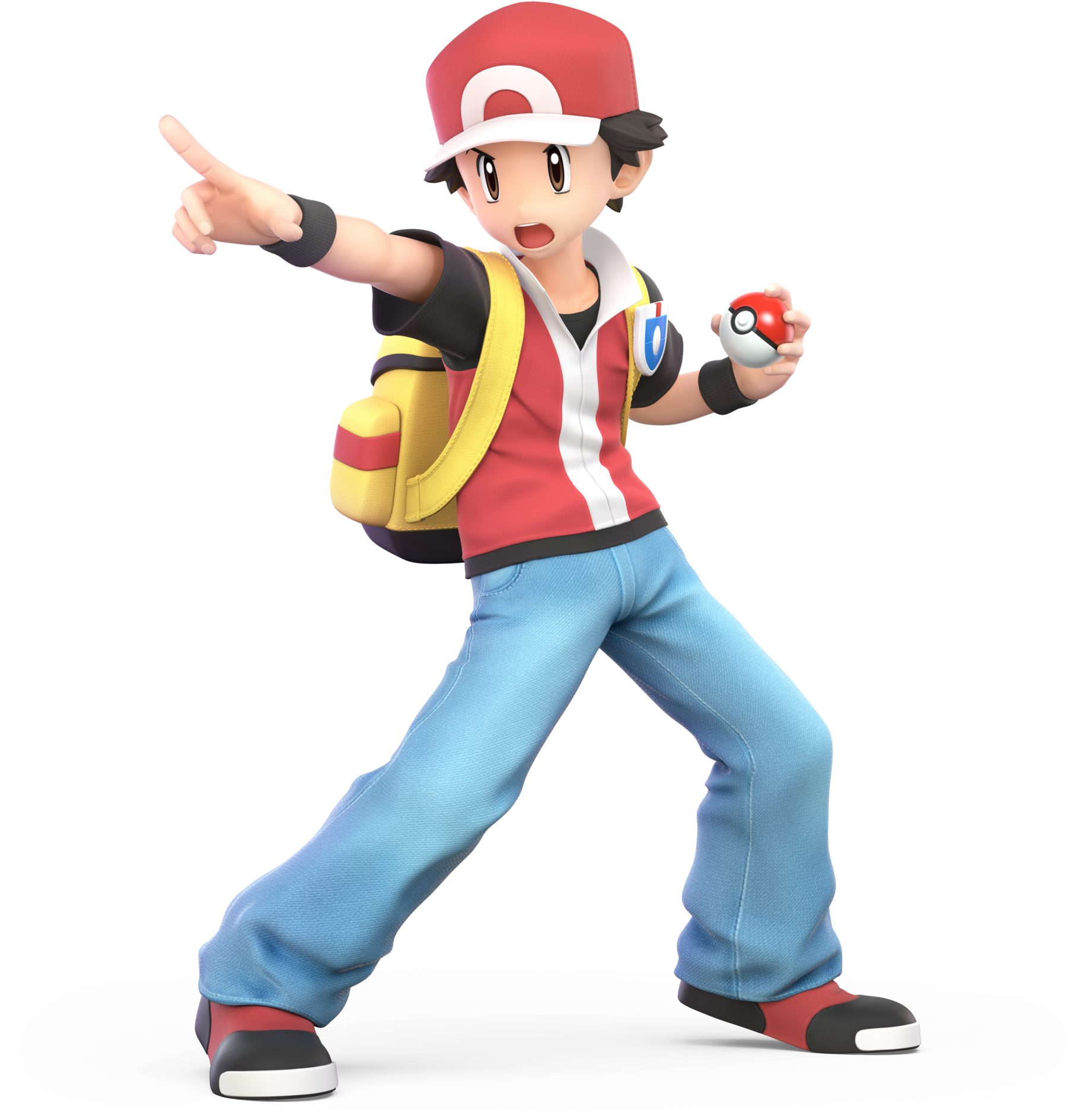 Ash Ketchum Pokemon Trainer Pointing PNG