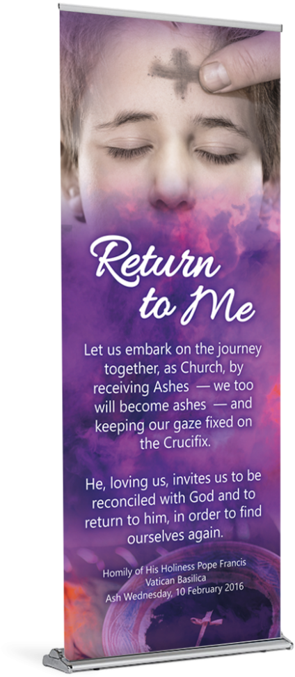 Ash Wednesday Bannerwith Quote PNG