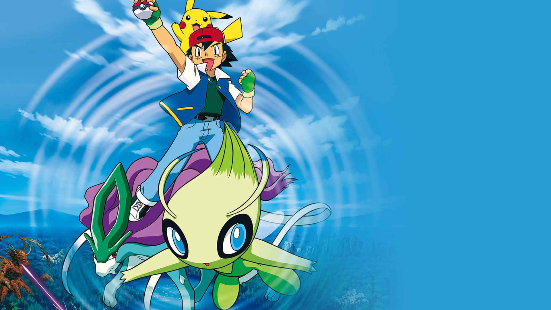 Ashand Celebi Pokemon Adventure Wallpaper