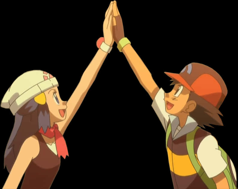 Ashand Friend High Five Celebration PNG