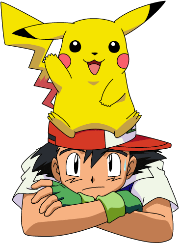 Ashand Pikachu Animated Characters PNG