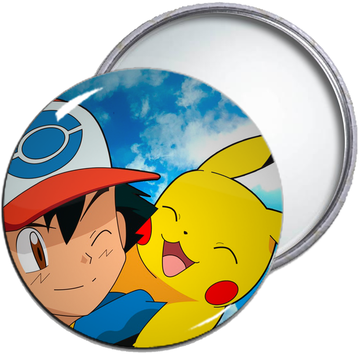 Ashand Pikachu Friendship Badge PNG