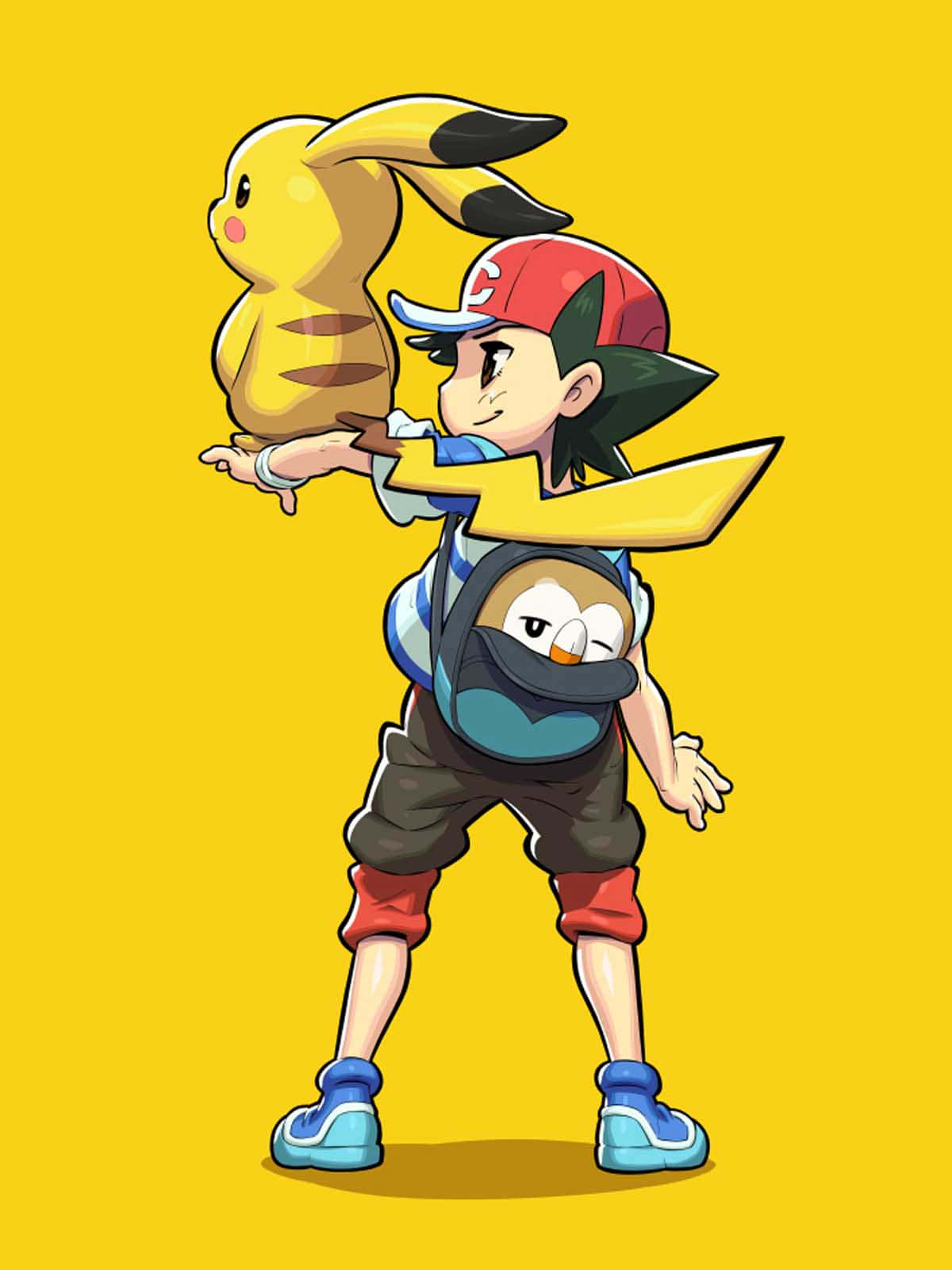 Ashand Pikachu Pokemon Adventure Wallpaper