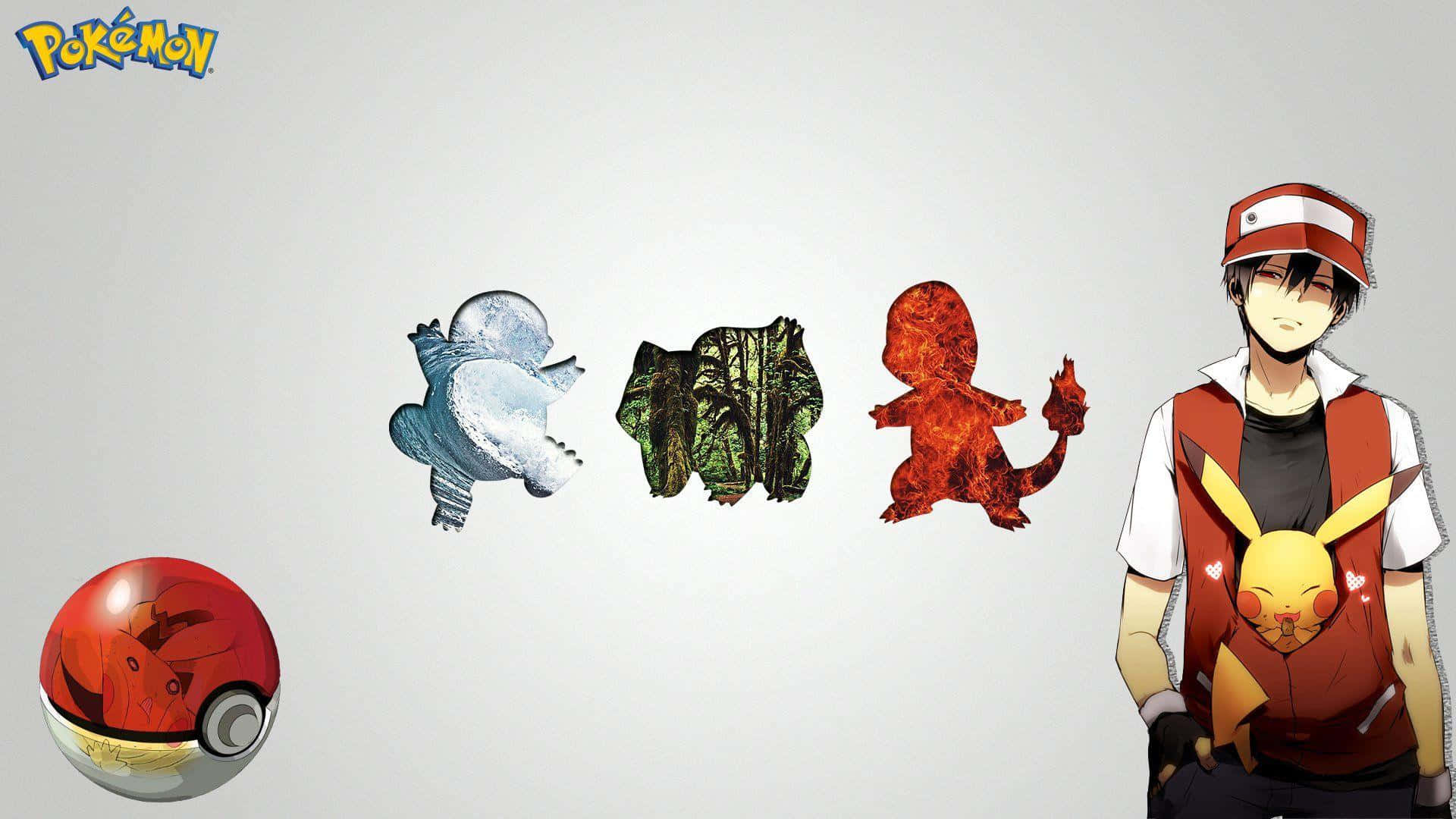 Ashand Pokemon Evolution Stages Wallpaper