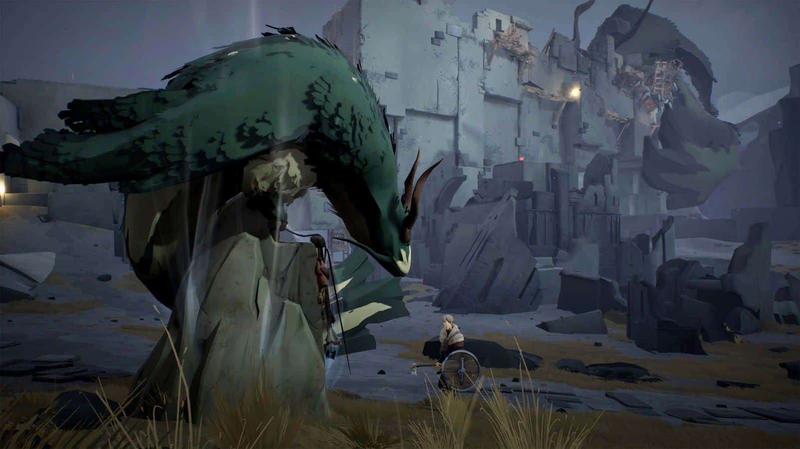 A spectral view of the breathtaking world of Ashen Wallpaper