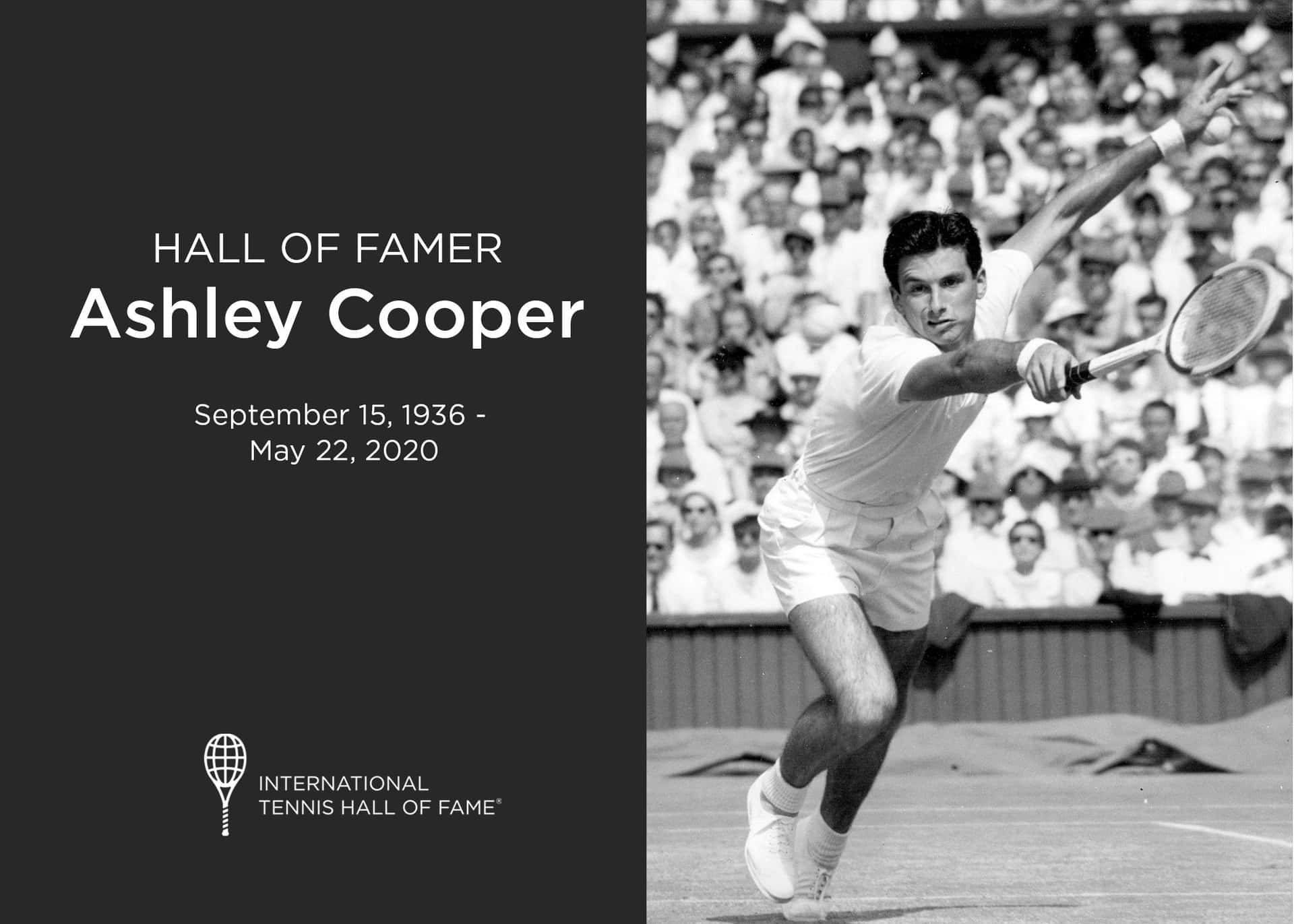 Ashley Cooper International Tennis Hall Of Fame Collection: Blå bølger og detaljerede teksturer. Wallpaper
