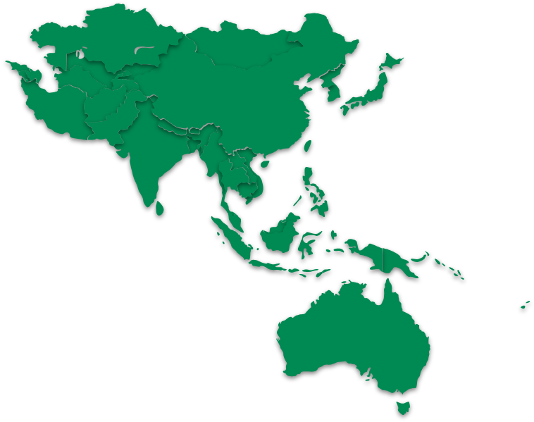 Asia Australia Map Outline PNG