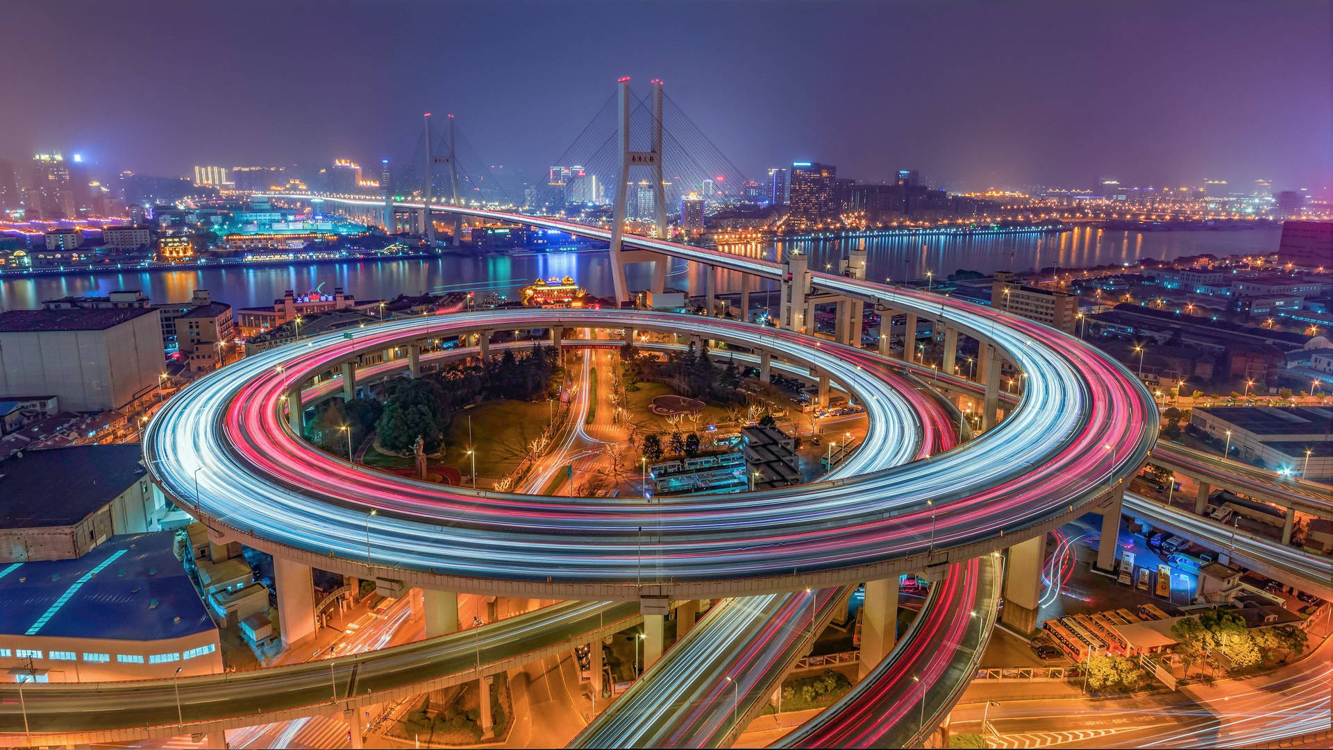 Asia China Spiral Bridge Background