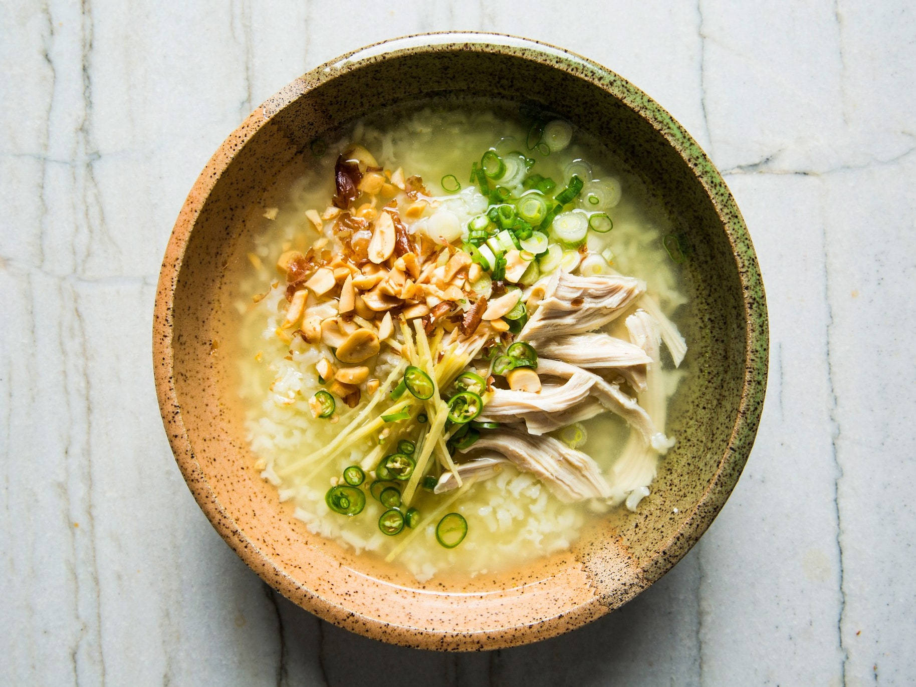 Asian Chicken And Rice Soup Wallpaper