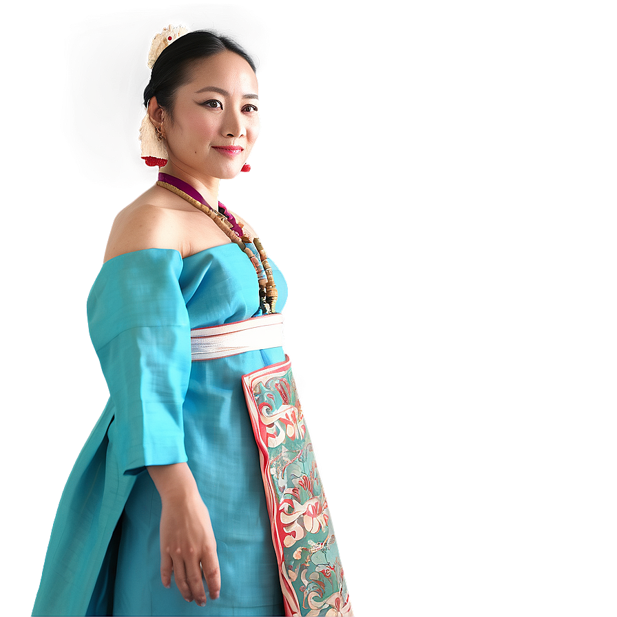 Download Asian Cultural Dress Portrait Png 90 | Wallpapers.com