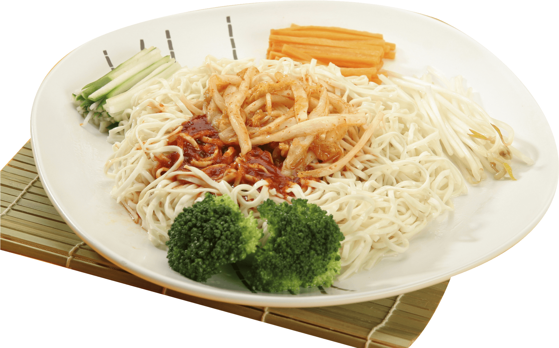 Asian Noodle Dishwith Vegetables PNG