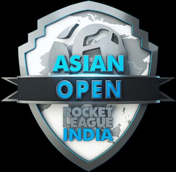 Asian Open Rocket League India Tournament Logo PNG