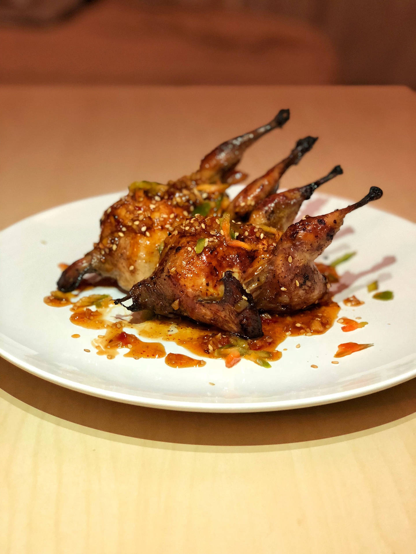Asian Style Roasted Quail Wallpaper