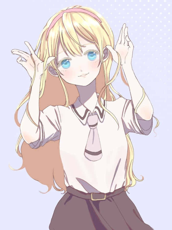 Personaje De Anime Olivia De Asobi Asobase Fondo de pantalla