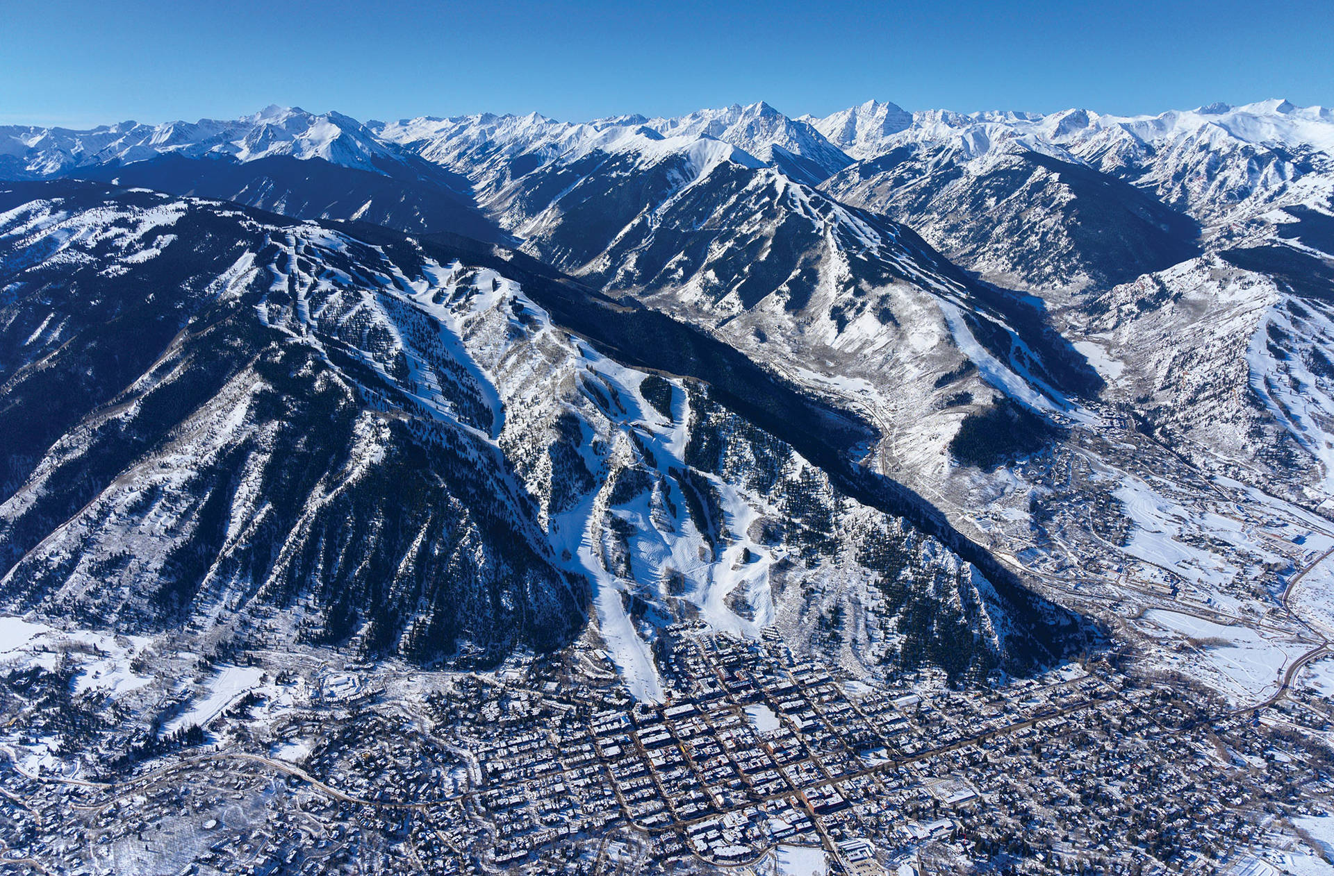Aspen Colorado Aerial Photography Wallpaper