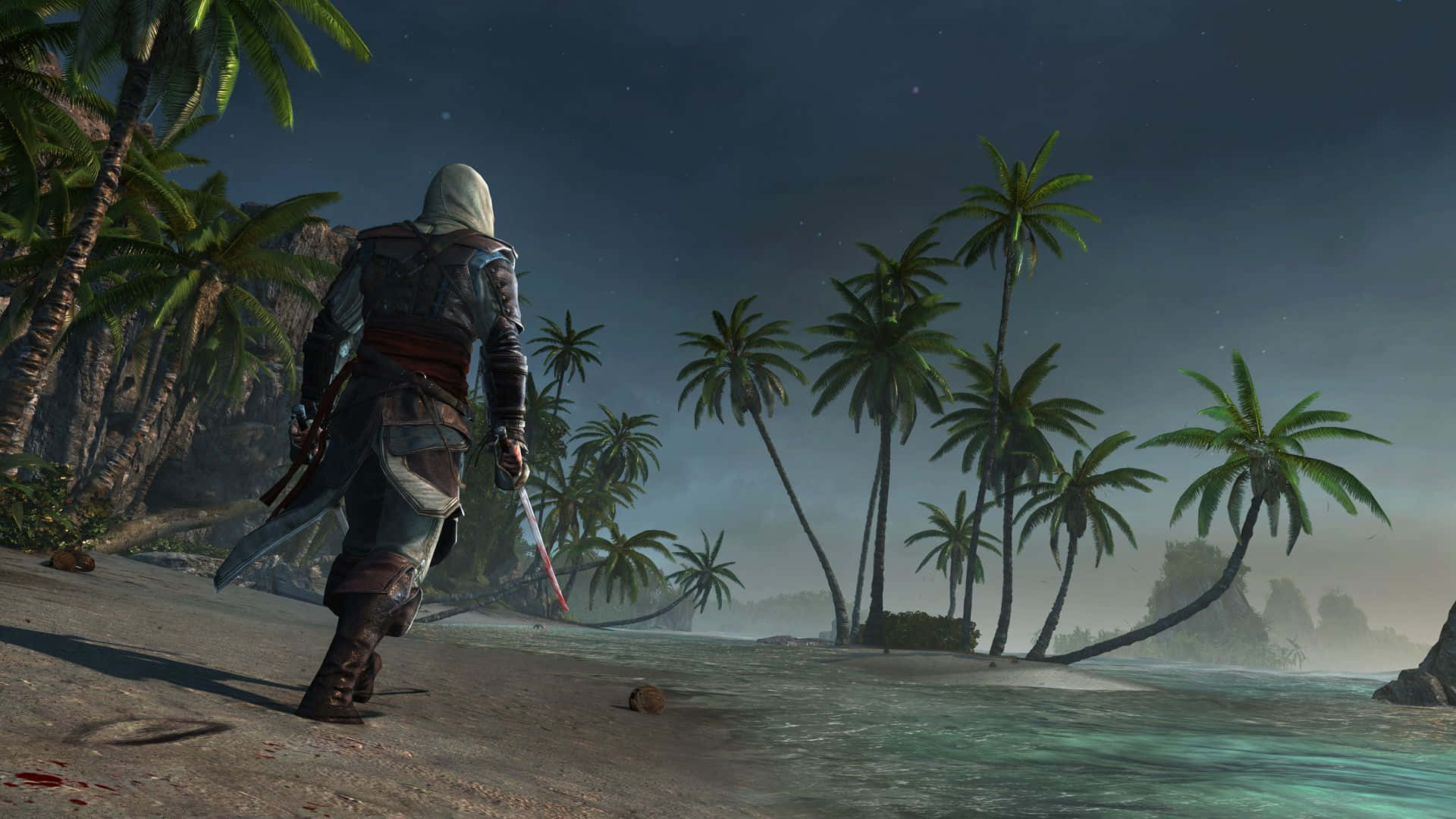 Acciónintensa De Combate Naval En Assassin's Creed 4 Black Flag Fondo de pantalla