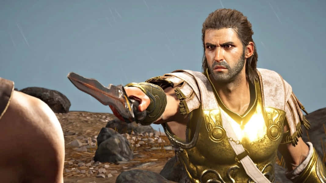 Alexios In Actie - Assassin's Creed Odyssey Achtergrond