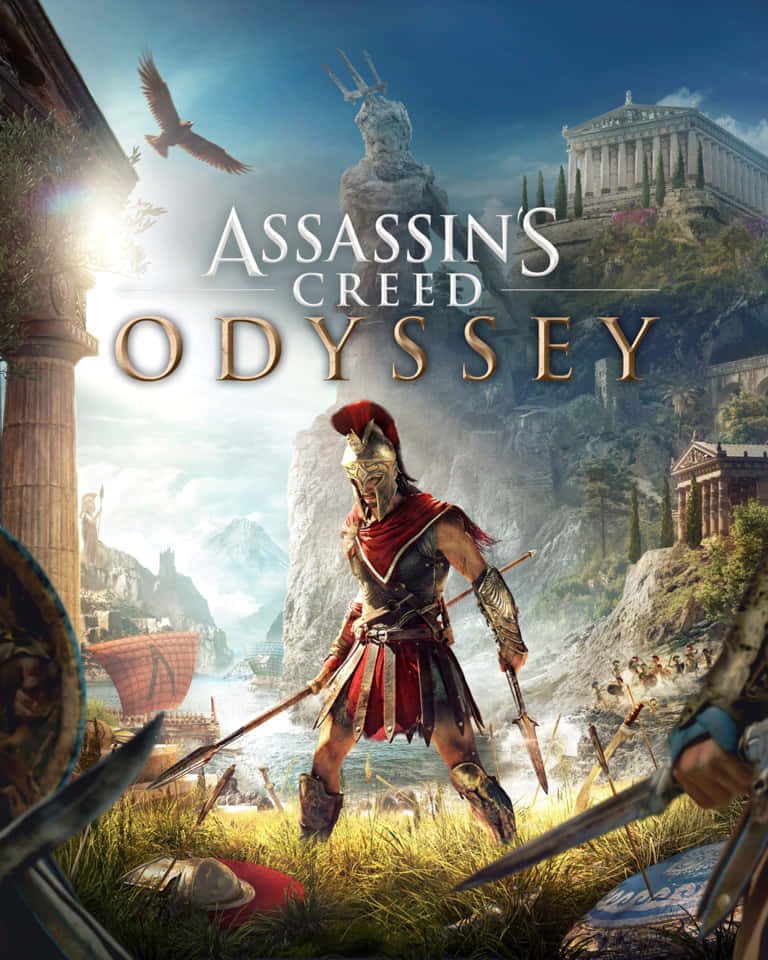 Alexios,el Legendario Héroe Espartano En Assassin's Creed Odyssey. Fondo de pantalla