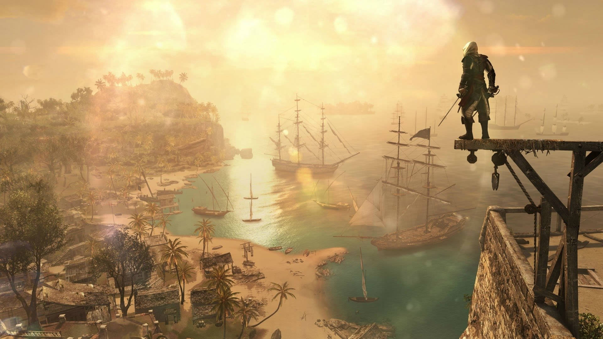Assassin's Creed Black Flag Beach View Wallpaper
