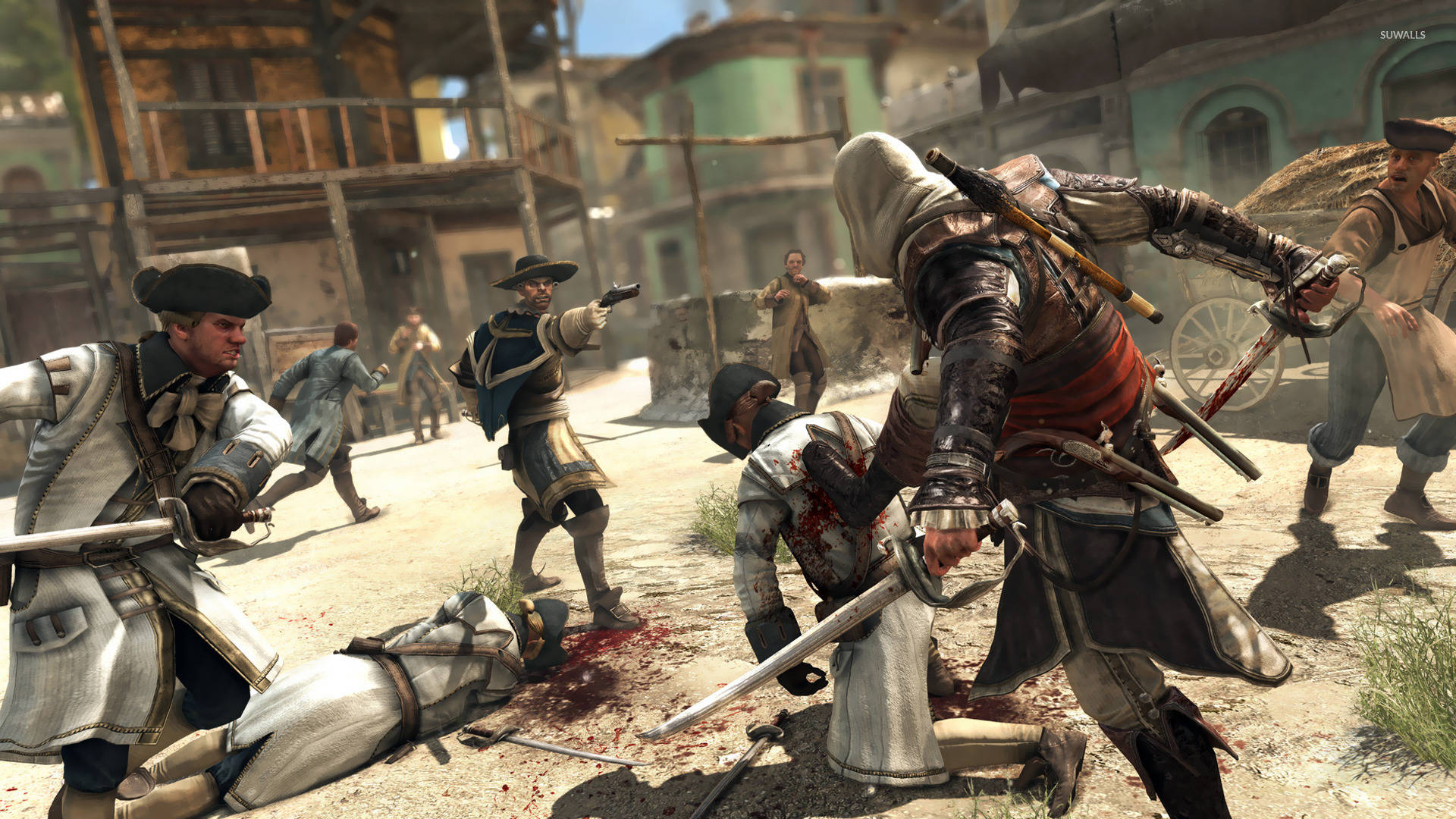 Assassin's Creed Black Flag Deadly Fight Wallpaper