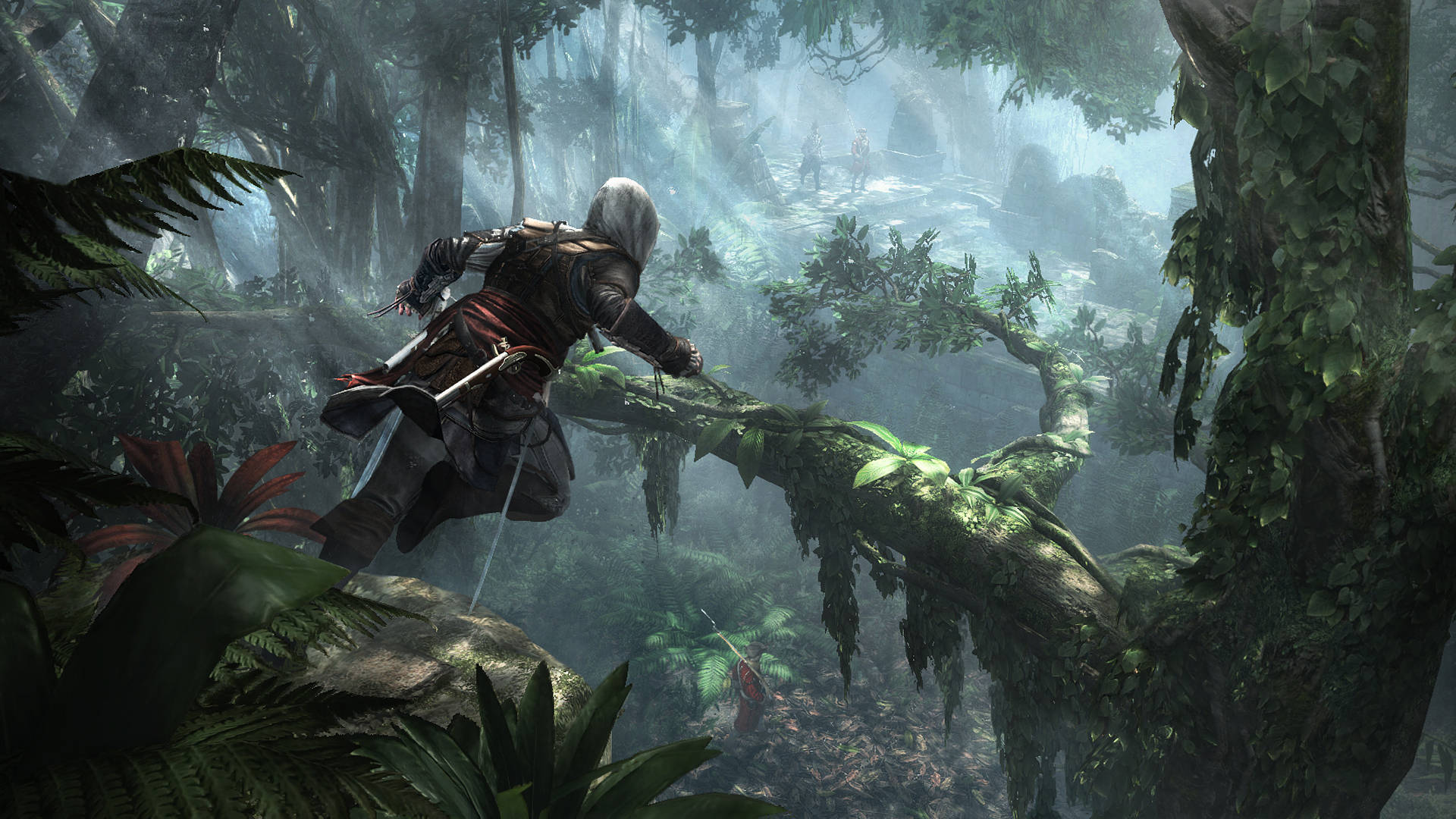 La Foresta Nascosta Di Assassin's Creed Black Flag Sfondo