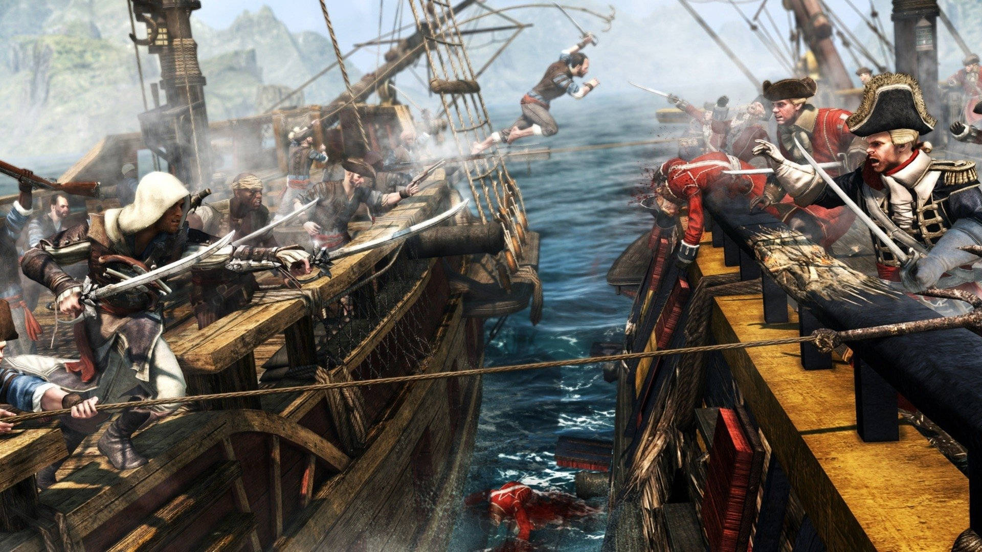 Assassin's Creed Black Flag Maritime Battle Wallpaper