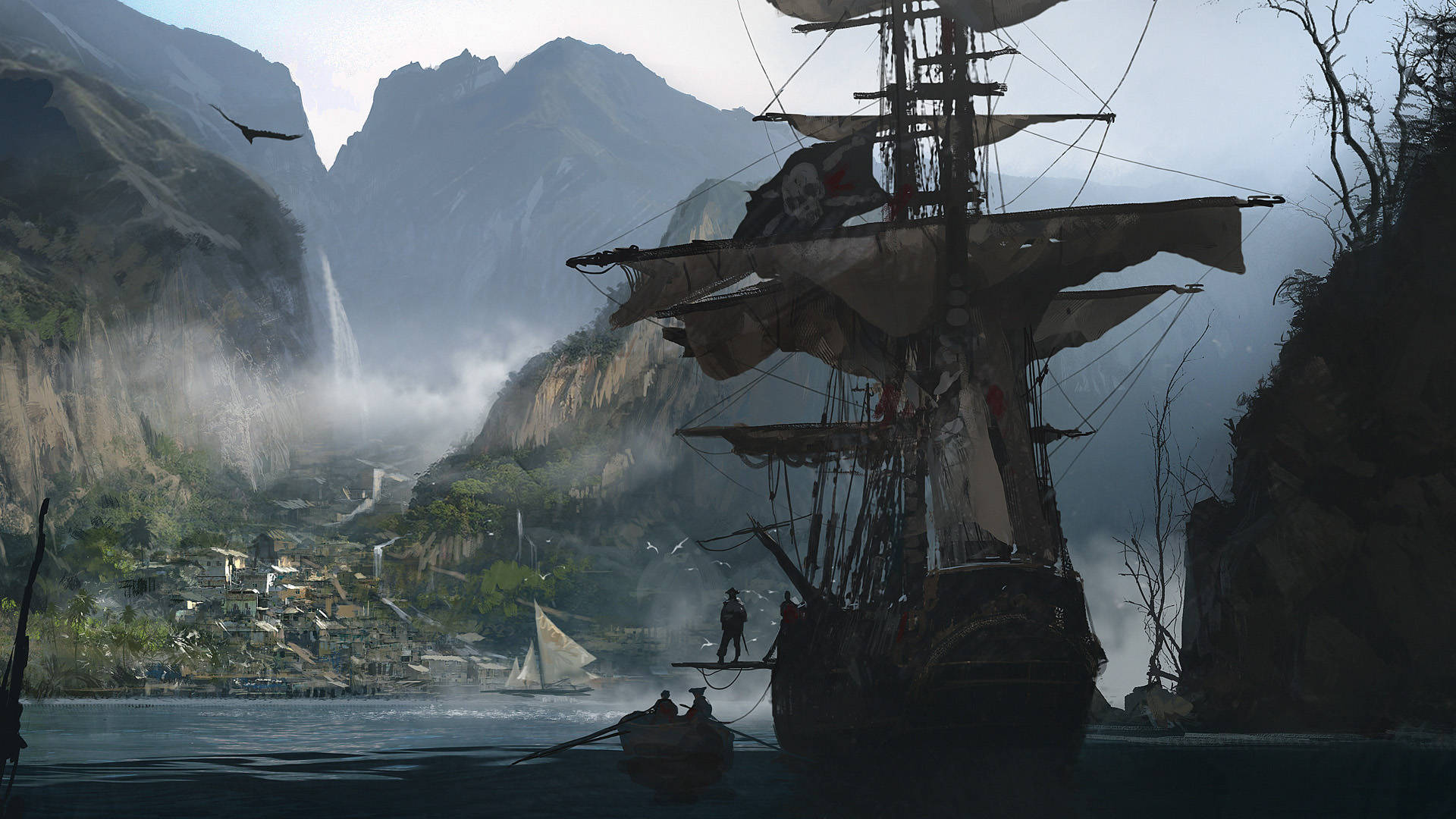 Assassin's Creed Black Flag Old Sailing Ship Wallpaper