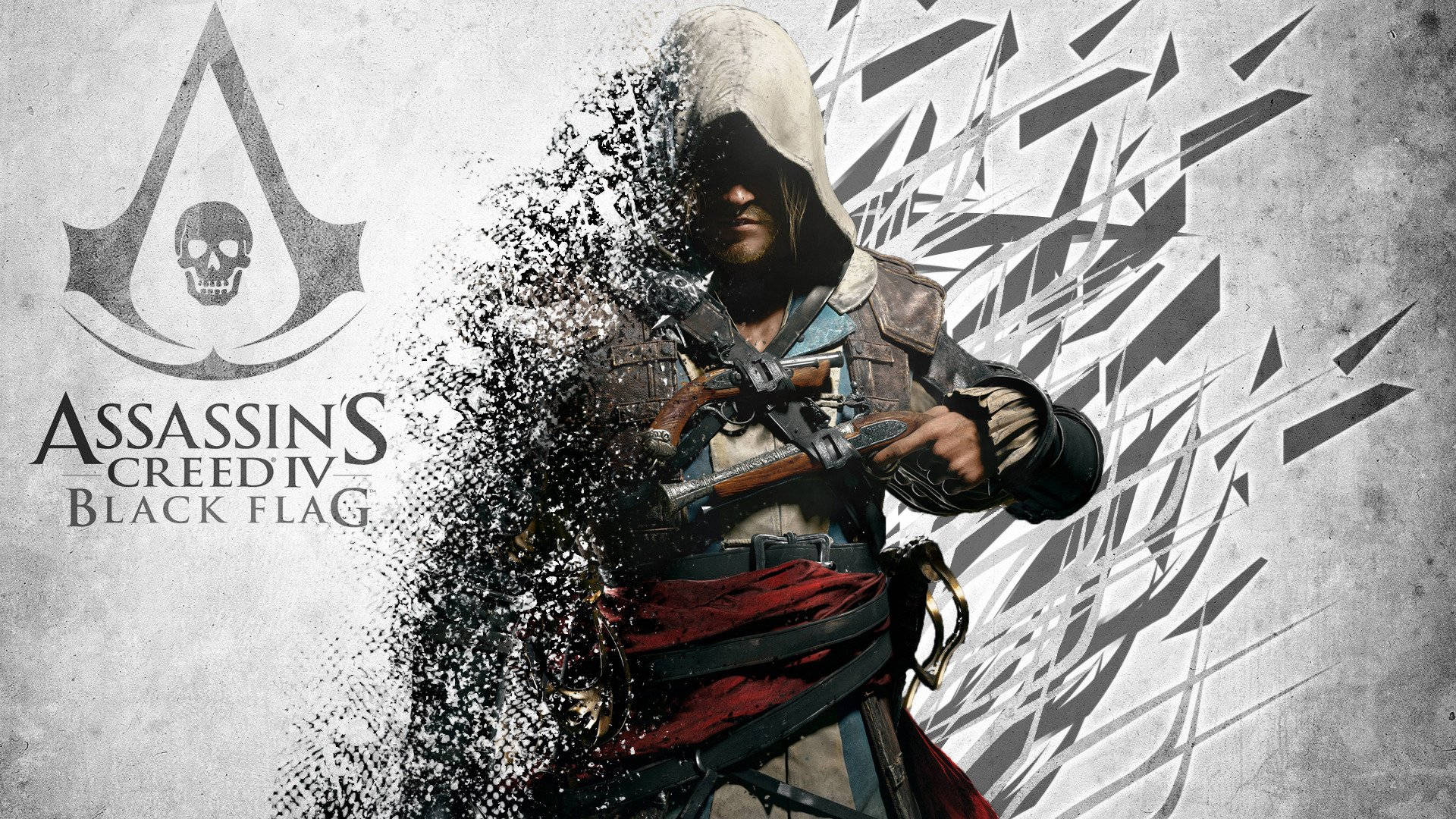 Assassin's Creed Black Flag Silhouette Puzzle Wallpaper
