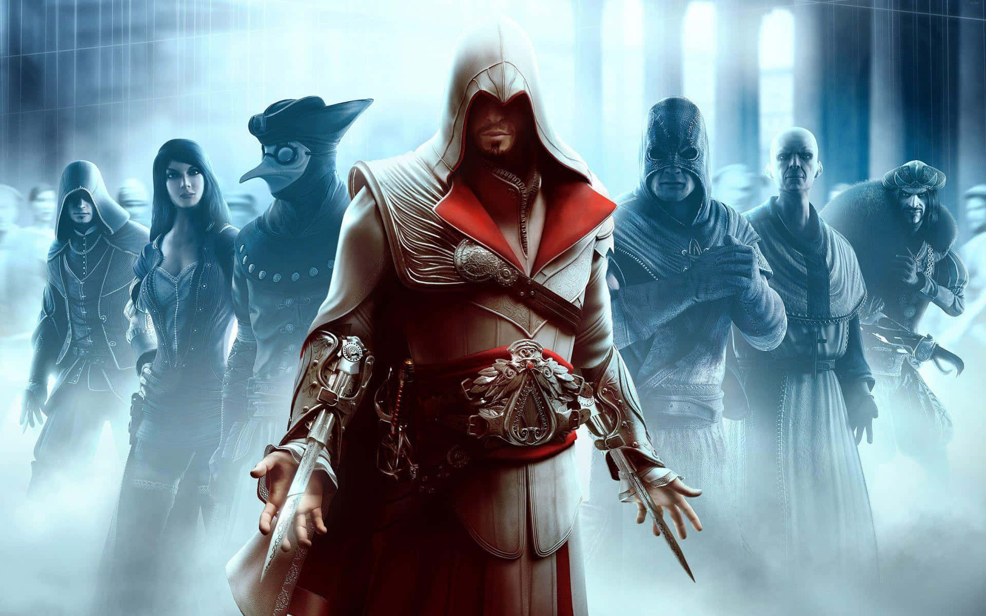 Assassin'screed Brotherhood: Épica Confrontación Fondo de pantalla