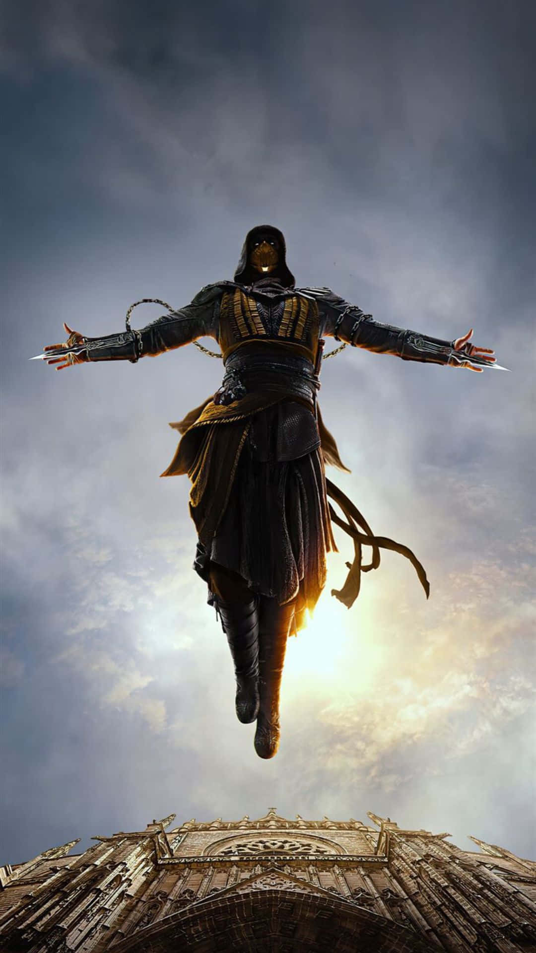 Dynamic Assassin's Creed Characters in Action Wallpaper