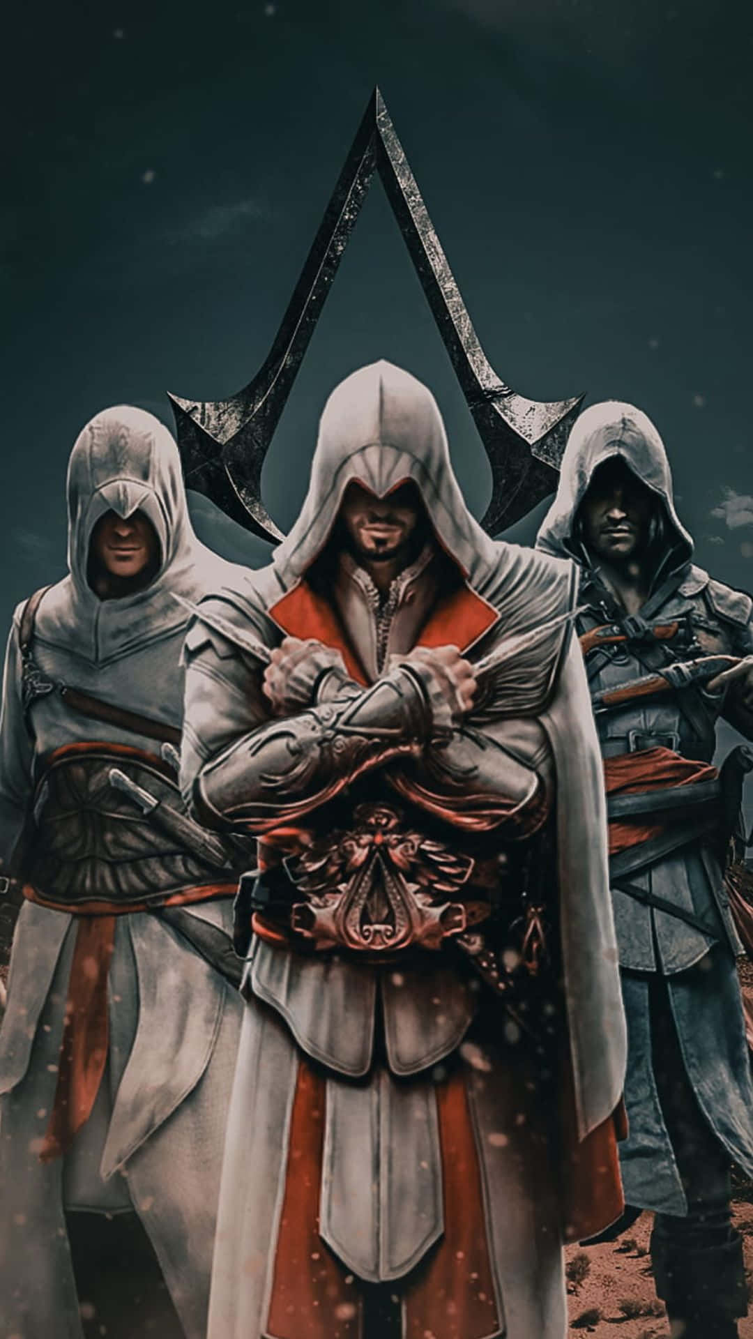 Epic Gathering of Assassin's Creed Characters Wallpaper