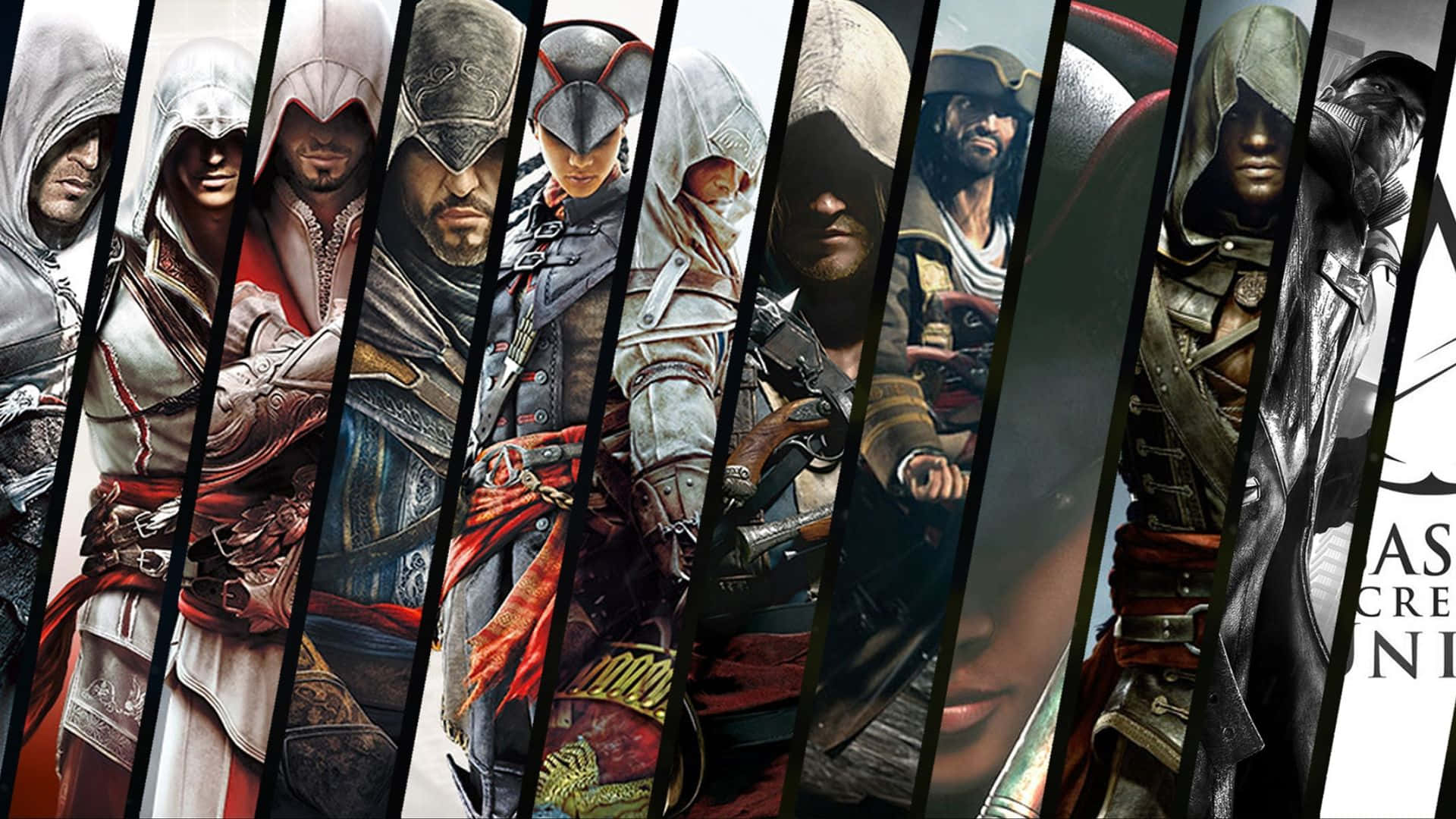 Assassin's Creed Legends: Ezio, Altair, and Connor Wallpaper