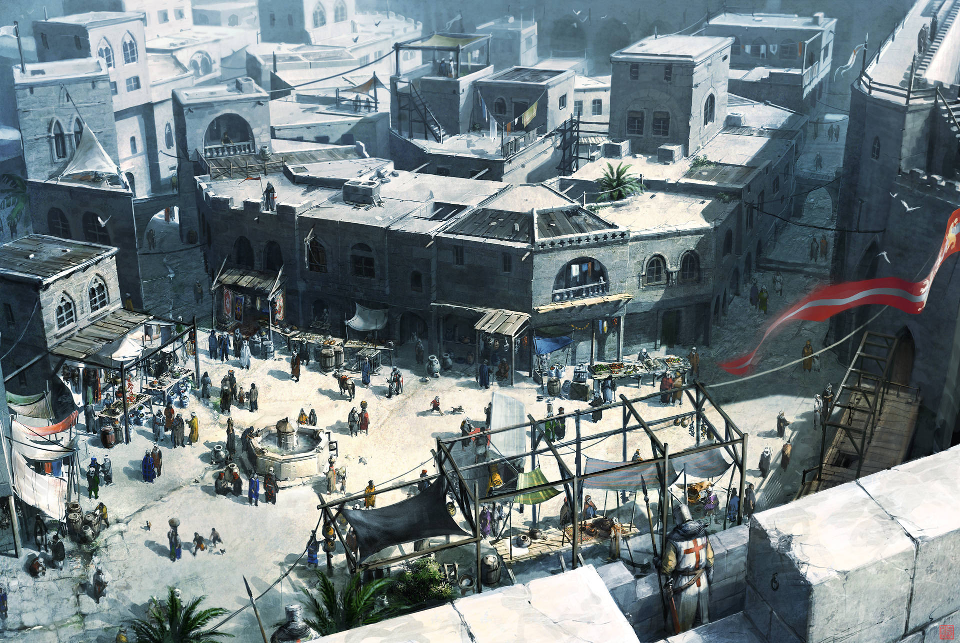 Assassin's Creed Constantinople Plaza Wallpaper