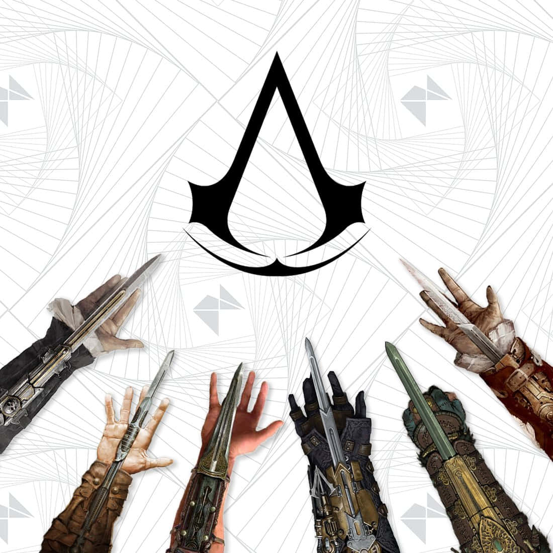 Assassin's Creed Hidden Blades in Action Wallpaper