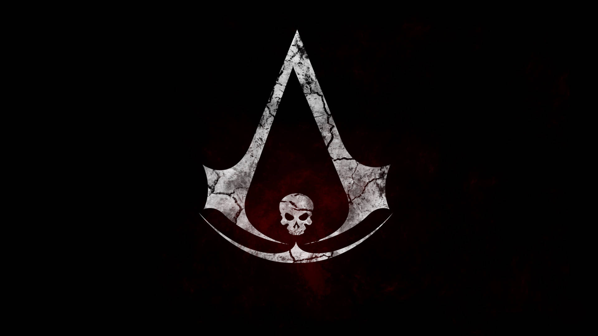 Assassin's Creed IV Skull Gaming Logo Wallpaper