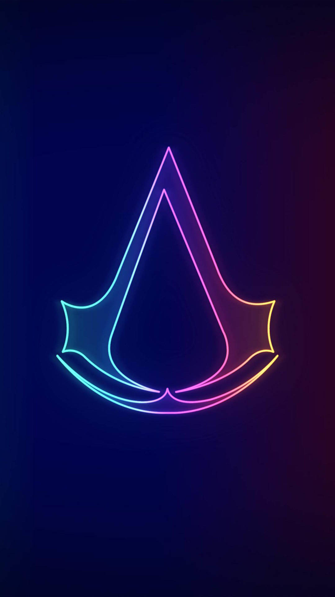 Assassin's Creed Neon Color Symbol Wallpaper