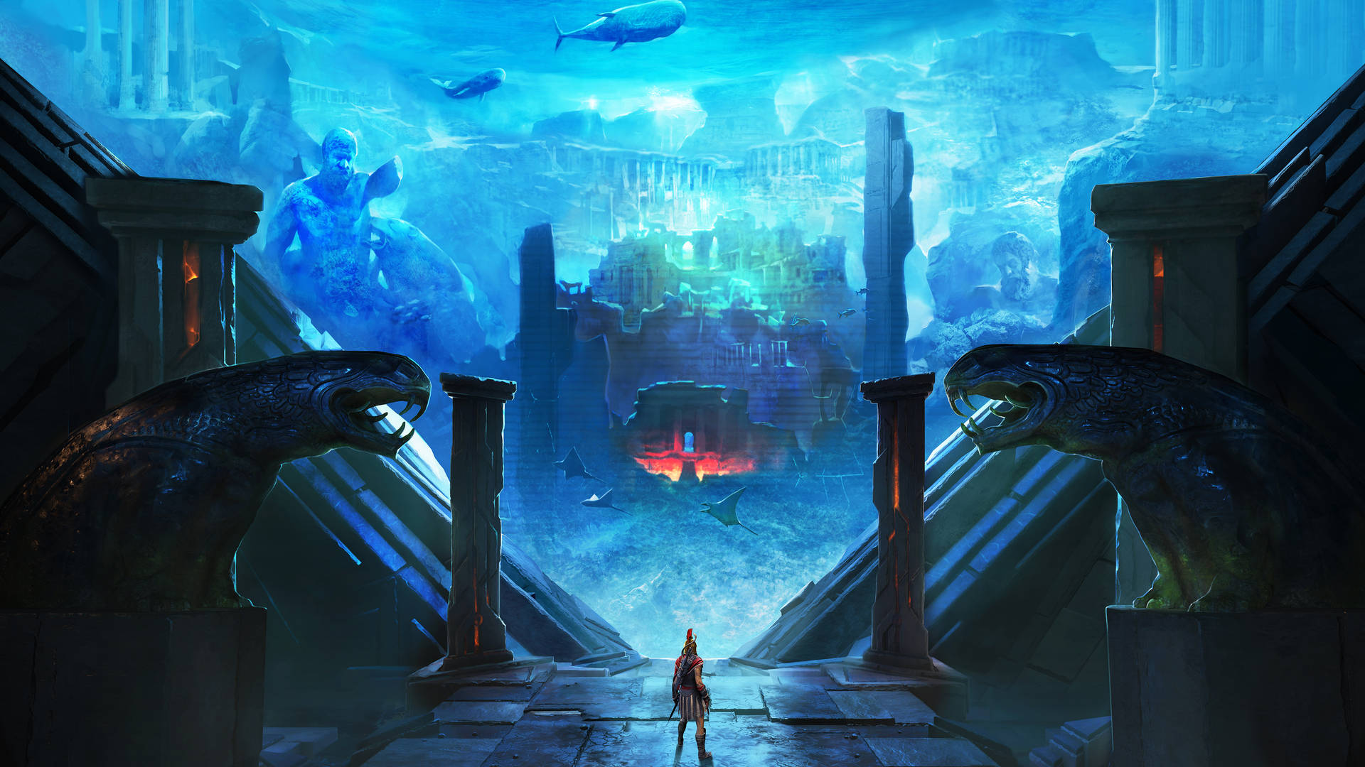 Assassin's Creed Odyssey Atlantis Portal Wallpaper