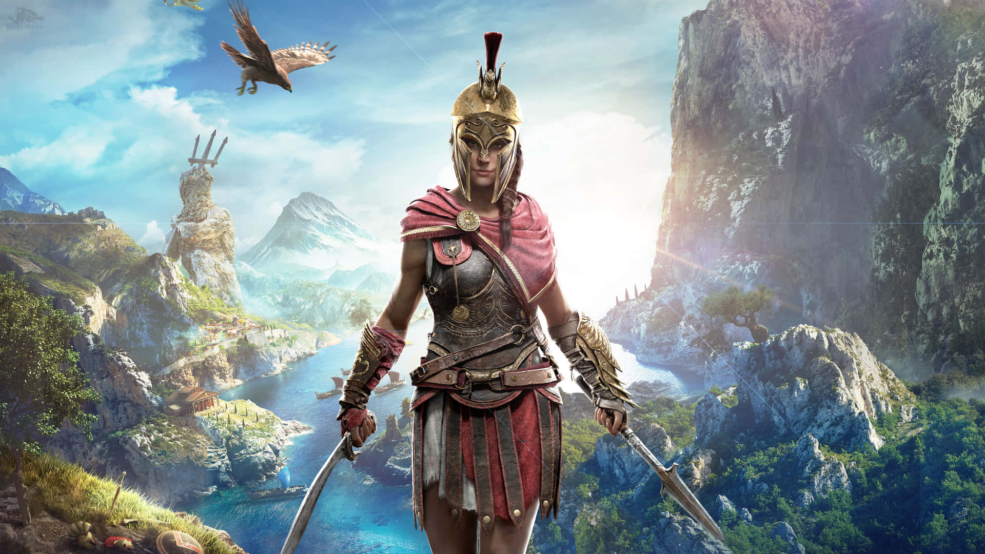 Assassin's Creed Odyssey Background With Kassandra